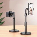 Suporte Tripé para Celular de Mesa 360° – Ajustável, Portátil e Ideal para Selfies, Vídeos e Lives
