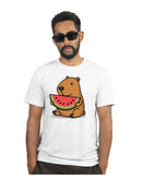 Camiseta Masculina Capivara com Melancia