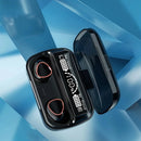 Fone Bluetooth 5.1 Sem Fio com Display LED – Som Potente, Resistente à Água, Longa Bateria e Controle Touch