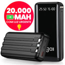 Power Bank 20000mAh com Carregamento Rápido – Carregador Portátil de Alta Capacidade com Design Favo de Mel para Celular e Viagens