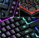Teclado Gamer Semi-Mecânico RGB com LED Retroiluminado – Alta Performance para PC e Jogos