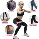 Kit com 3 Faixas Elásticas de Resistência para Treino de Glúteos e Pernas