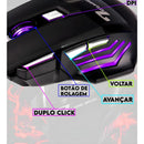 Mouse Gamer Profissional USB com LED – 7 Botões, Alta Precisão e Design Ergonômico para Jogos