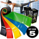 Kit com 5 Mini Faixas Elásticas de Resistência