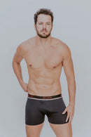 Kit com 5 Cuecas Boxer Masculinas em Microfibra Confortável e Respirável