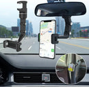 Suporte Multifuncional para Carro 360° – Fixação no Retrovisor, GPS e Celular Universal para Painel e Banco Traseiro