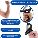 Hand Grip Profissional Ajustável com Contador de Repetições