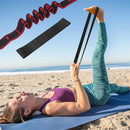 Faixa Elástica de Resistência para Yoga e Pilates com 8 Níveis de Alongamento