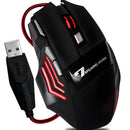Mouse Gamer Profissional USB com LED – 7 Botões, Alta Precisão e Design Ergonômico para Jogos