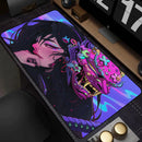 Mouse Pad Gamer Estilo Anime Japonês – Base Antiderrapante para Teclado Mecânico e Mouse E-sports