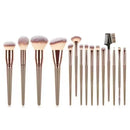 Kit Profissional com 15 Pincéis de Maquiagem ✨ Pincéis para Base, Blush, Contorno, Sombras, Corretivo e Pó — Acabamento Perfeito