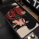 Mouse Pad Gamer Estilo Anime Japonês – Base Antiderrapante para Teclado Mecânico e Mouse E-sports