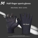 Luvas Ciclismo Meio Dedo Antiderrapantes com Absorção de Impacto