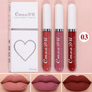 Kit 3 Batons Líquidos Matte Velvet – Alta Fixação, À Prova d’Água e Cor Intensa de Longa Duração