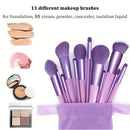 Kit Profissional 13 Pincéis de Maquiagem VANDER ✨ Cerdas Macias para Base, Blush, Contorno e Sombras — Acabamento Perfeito e Luxuoso