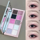 Kit de Maquiagem NICEKEY Ballet Pink 🎀✨ 7 em 1 Completo — Paleta de Olhos, Contorno, Blush, Pó e Lip Mud + Colar de Presente 💄