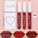 Kit 3 Batons Líquidos Matte Velvet – Alta Fixação, À Prova d’Água e Cor Intensa de Longa Duração