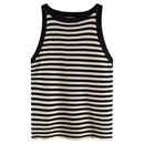Regata Feminina Canelada com Colar Fashion