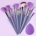 Kit Profissional 13 Pincéis de Maquiagem VANDER ✨ Cerdas Macias para Base, Blush, Contorno e Sombras — Acabamento Perfeito e Luxuoso