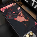 Mouse Pad Gamer Estilo Anime Japonês – Base Antiderrapante para Teclado Mecânico e Mouse E-sports