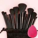 Kit Profissional 13 Pincéis de Maquiagem VANDER ✨ Cerdas Macias para Base, Blush, Contorno e Sombras — Acabamento Perfeito e Luxuoso
