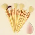 Kit Profissional 13 Pincéis de Maquiagem VANDER ✨ Cerdas Macias para Base, Blush, Contorno e Sombras — Acabamento Perfeito e Luxuoso