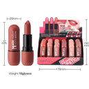 Kit Batom Matte Coração com 6 Cores