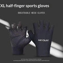 Luvas Ciclismo Meio Dedo Antiderrapantes com Absorção de Impacto