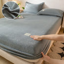 Lençol Plush Veludo Térmico com Elástico ❄️🔥 Capa de Colchão Peluciada Ultra Confortável Casal Queen King