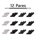 Kit com 12 Pares de Meias Masculinas em Algodão