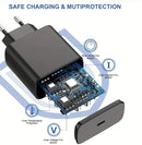 Carregador Turbo 125W USB-C Fast Charging – Carregamento Ultrarrápido para Smartphones e Dispositivos Type-C