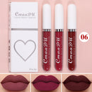 Kit 3 Batons Líquidos Matte Velvet – Alta Fixação, À Prova d’Água e Cor Intensa de Longa Duração