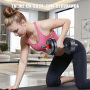 Kit Halteres Ajustáveis 20kg para Musculação