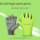 Luvas Ciclismo Meio Dedo Antiderrapantes com Absorção de Impacto