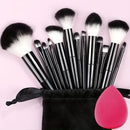 Kit Profissional 13 Pincéis de Maquiagem VANDER ✨ Cerdas Macias para Base, Blush, Contorno e Sombras — Acabamento Perfeito e Luxuoso