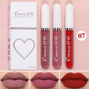 Kit 3 Batons Líquidos Matte Velvet – Alta Fixação, À Prova d’Água e Cor Intensa de Longa Duração