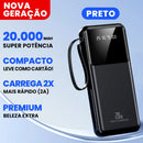Power Bank 20000mAh com Carregamento Rápido – Carregador Portátil de Alta Capacidade com Design Favo de Mel para Celular e Viagens