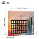 Kit Completo de Maquiagem para Olhos POPFEEL ✨ Paleta de Sombras, Máscara, Delineador e Lápis de Sobrancelha — Presente Perfeito para Mulheres 💖