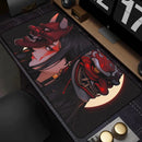 Mouse Pad Gamer Estilo Anime Japonês – Base Antiderrapante para Teclado Mecânico e Mouse E-sports