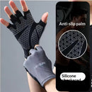 Luvas Ciclismo Meio Dedo Antiderrapantes com Absorção de Impacto