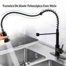 Torneira de Cozinha 360° Giratória com Spray Retrátil ✨ Aço Inox 304 — Flexível, Moderna e Multifuncional 💧🍽️