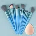 Kit Profissional 13 Pincéis de Maquiagem VANDER ✨ Cerdas Macias para Base, Blush, Contorno e Sombras — Acabamento Perfeito e Luxuoso