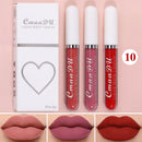 Kit 3 Batons Líquidos Matte Velvet – Alta Fixação, À Prova d’Água e Cor Intensa de Longa Duração