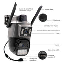 Câmera de Segurança Wi-Fi 6MP 4K 360° – Vigilância Inteligente Outdoor com Visão Panorâmica e Monitoramento pelo Celular