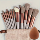 Kit Profissional 13 Pincéis de Maquiagem VANDER ✨ Cerdas Macias para Base, Blush, Contorno e Sombras — Acabamento Perfeito e Luxuoso