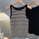 Regata Feminina Canelada com Colar Fashion
