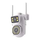 Câmera de Segurança Wi-Fi Dual Lens 2MP – Visão Noturna, Rastreamento Humano por IA e Monitoramento 360° IP66 para Casa e Empresa