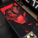 Mouse Pad Gamer Estilo Anime Japonês – Base Antiderrapante para Teclado Mecânico e Mouse E-sports