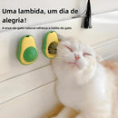 Abacate Catnip para Gatos – Brinquedo Interativo de Parede que Relaxa e Estimula