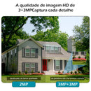 Câmera de Segurança Wi-Fi 6MP 4K 360° – Vigilância Inteligente Outdoor com Visão Panorâmica e Monitoramento pelo Celular